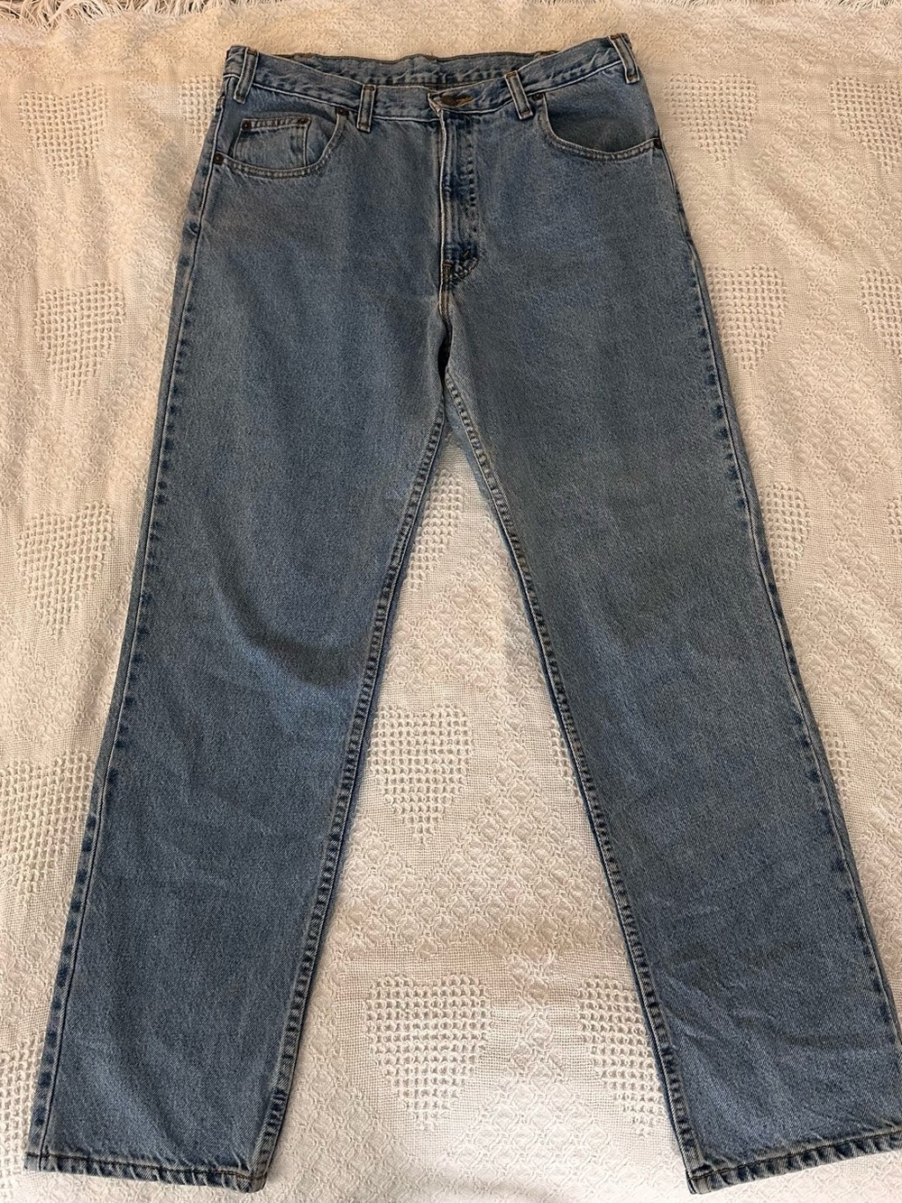 Arizona Jean Company Straight-Leg Jeans in Faded Blue